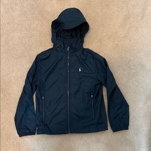 Polo Ralph Lauren Kids Navy Windbreaker Jacket - small 8/10